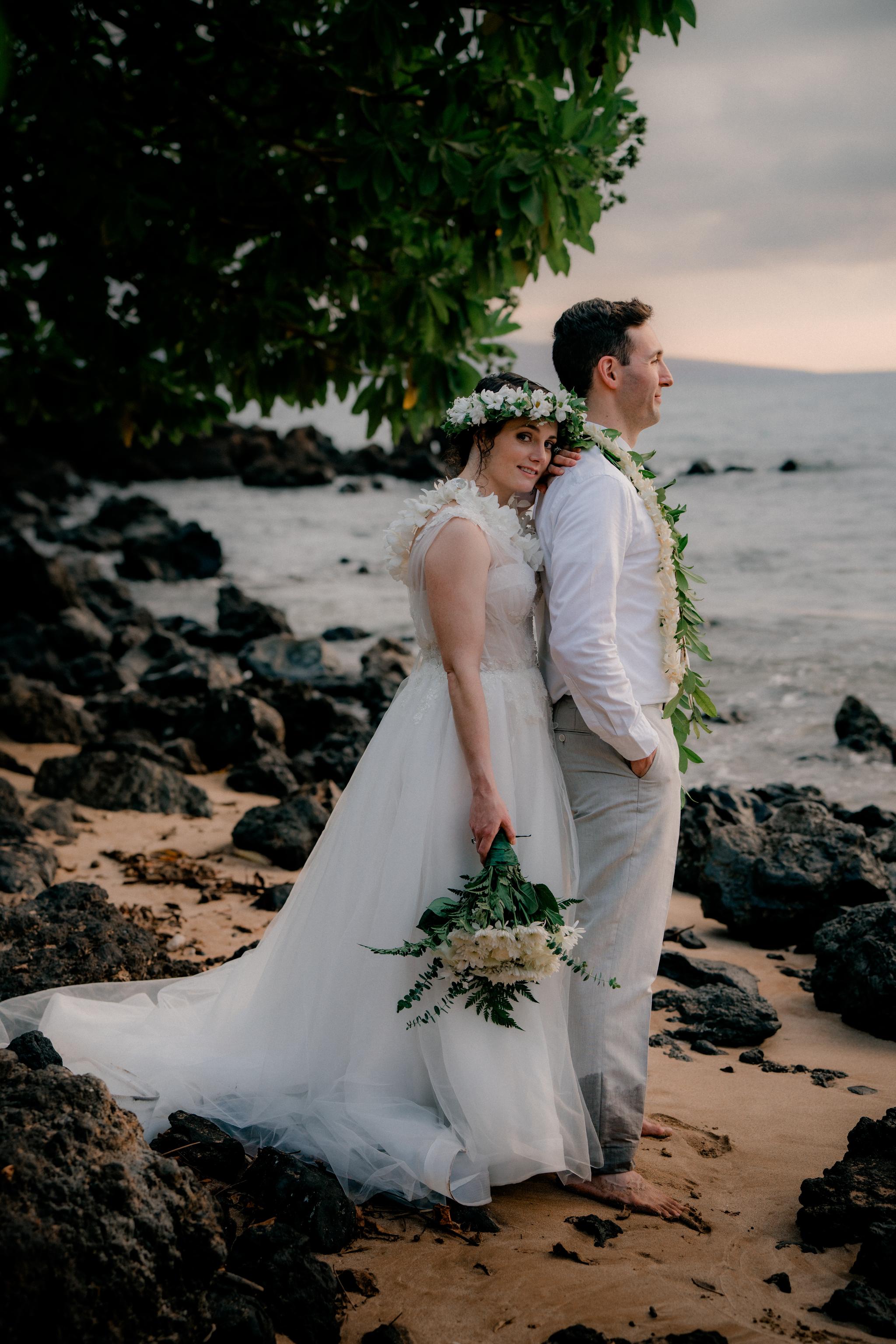 Ariel & Ben’s Intimate Wedding at Palauea Beach: A Maui Love Story