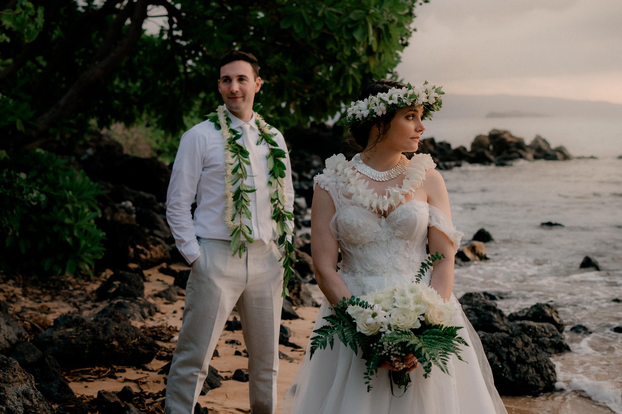 Ariel & Ben’s Intimate Wedding at Palauea Beach: A Maui Love Story