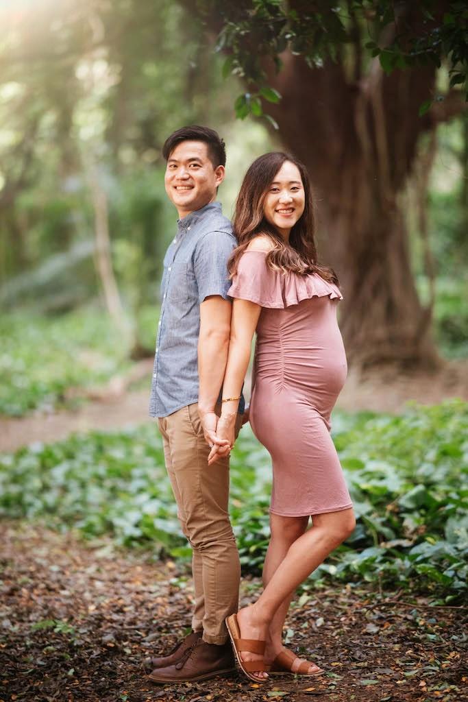 Alex And Elizabeth's Maternity Shoot: Honolua Forest, Maui