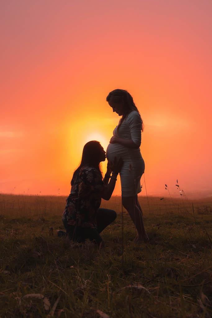 Elaine and Ariel's Maui Babymoon - Polipoli in Kula Maui