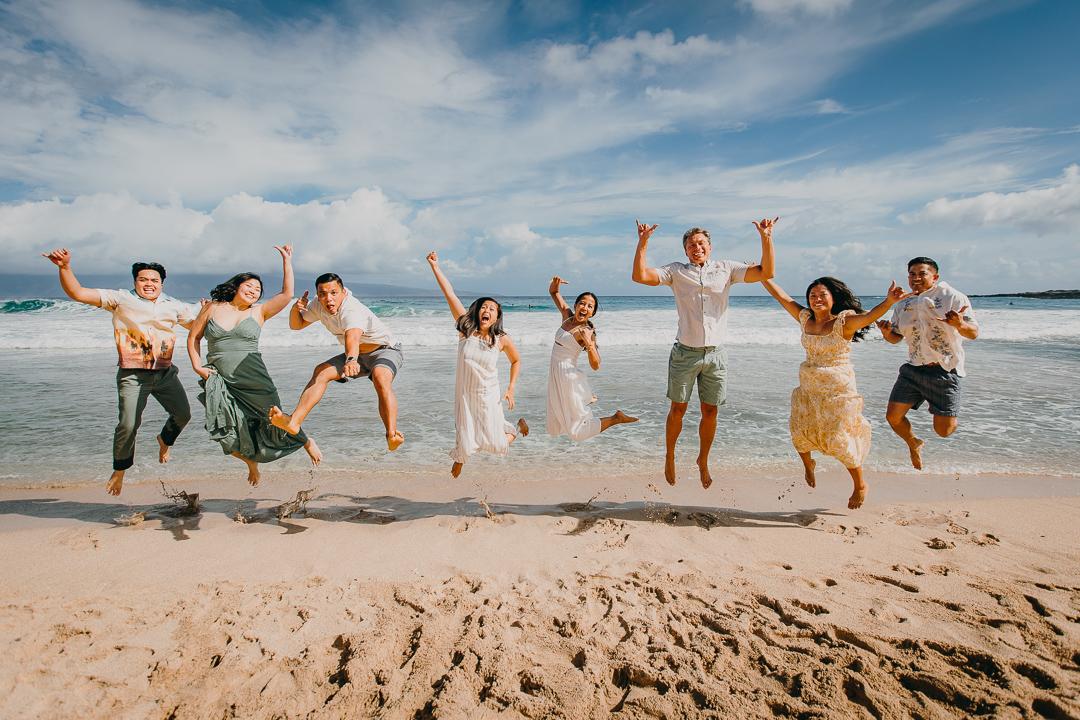 Maui Family Photography at Its Finest: A Joyful 16-Person Session Full of Candid Memories