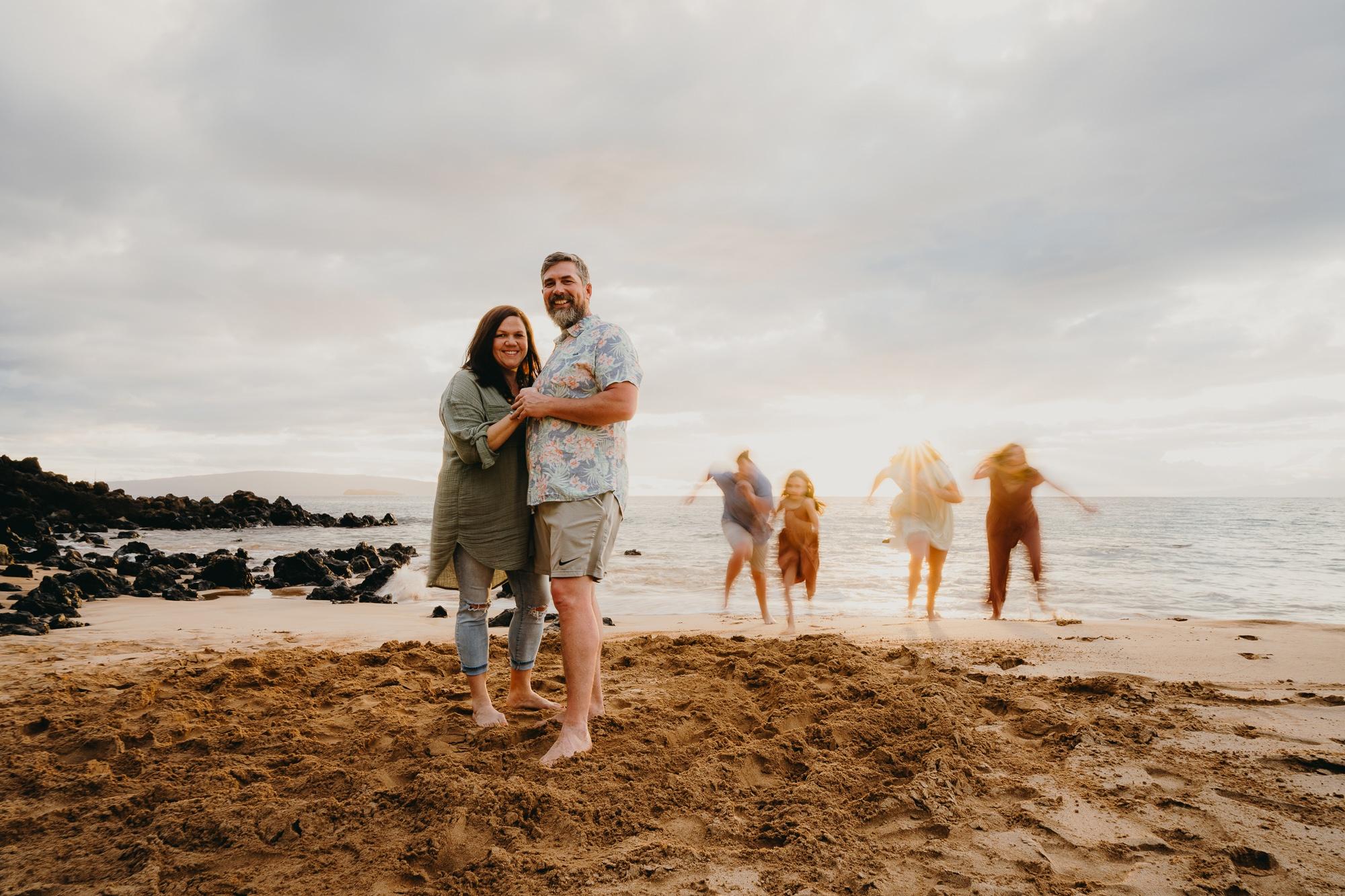 A Memorable Family Photoshoot at Palauea Beach in Wailea